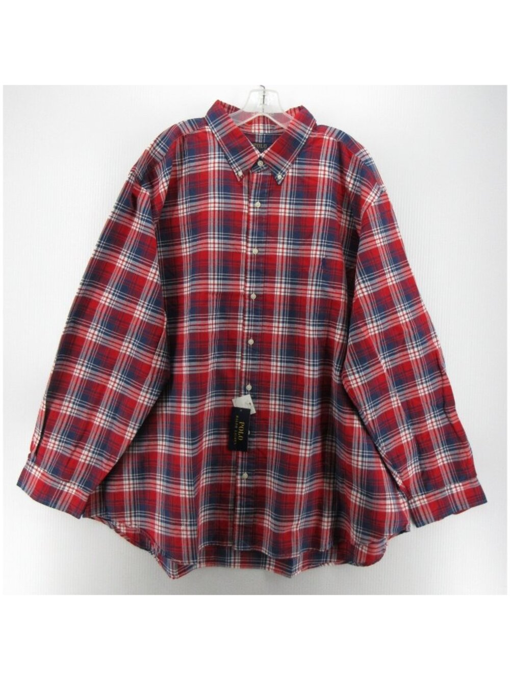Polo Ralph Lauren Shirt 3XB Big Button Down Plaid Heritage Classic Pony